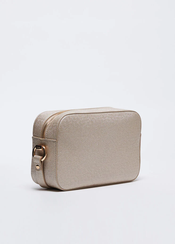 Gold crossbody bag