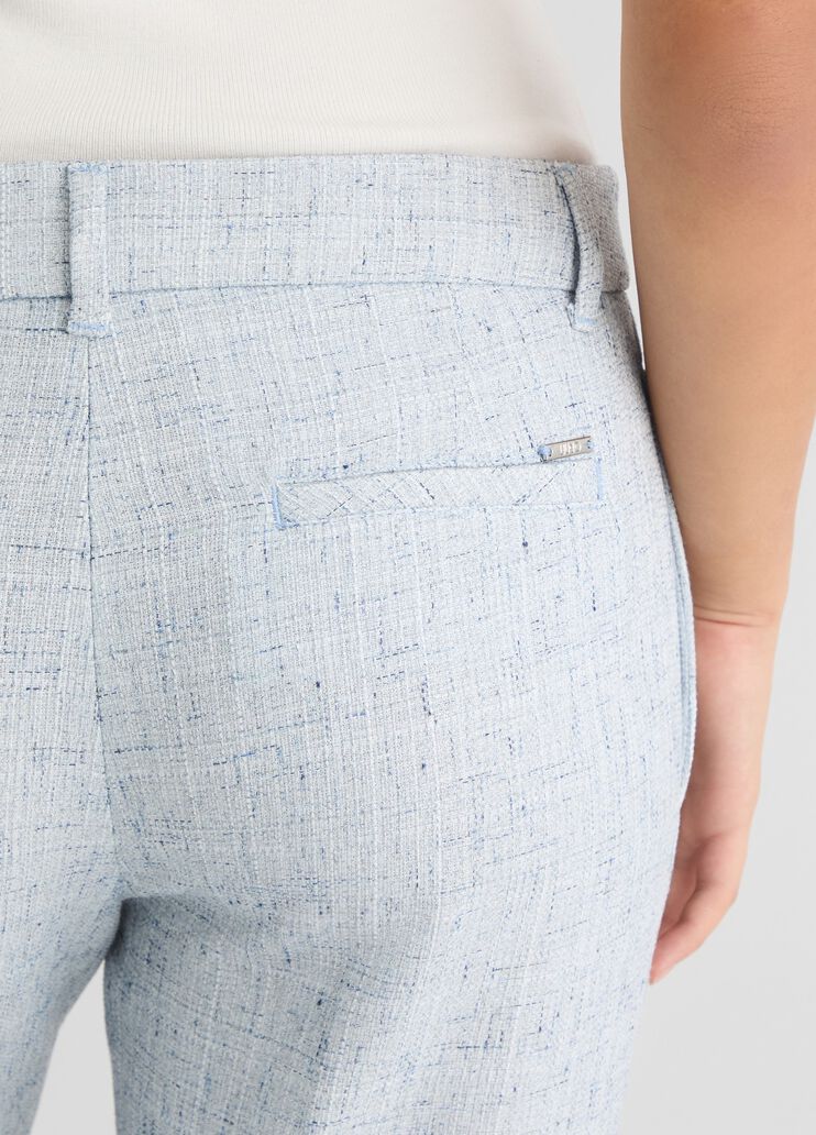 High-rise flared trousers