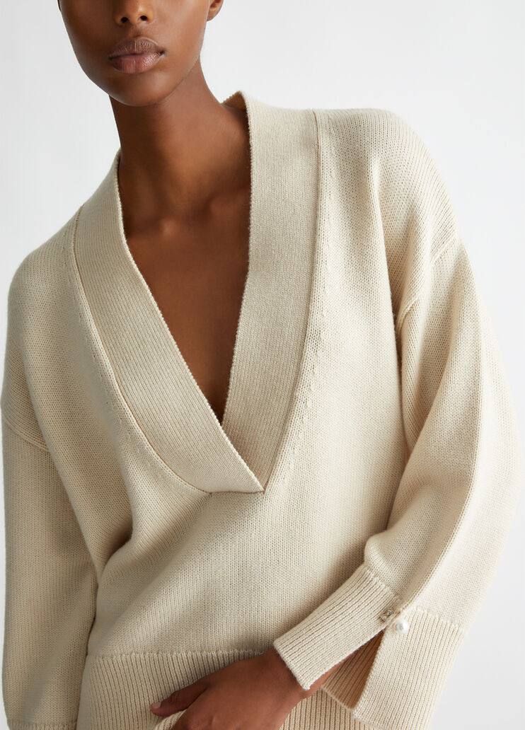 Wool and cashmere sweater