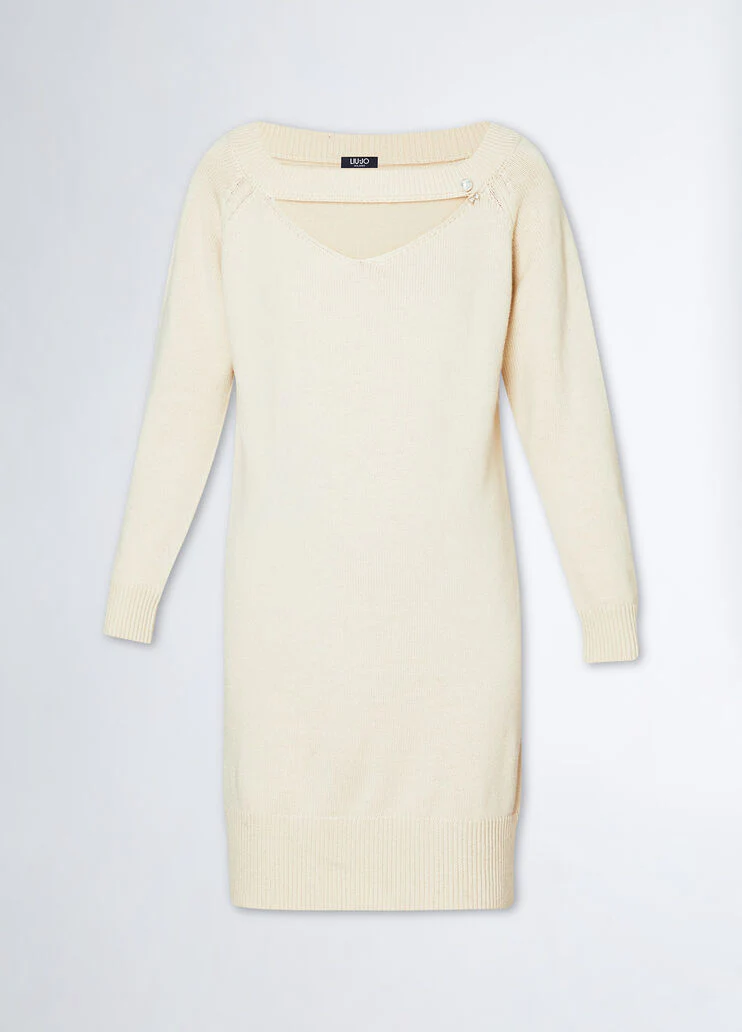 Cashmere-blend knit dress
