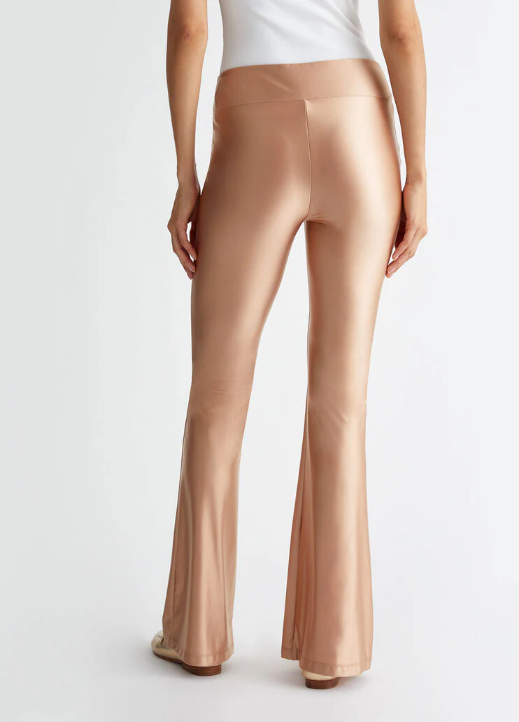 Shiny jersey trousers