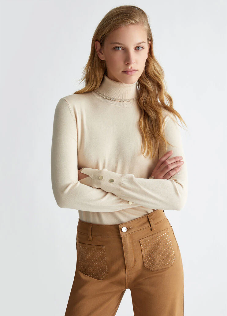 Knit turtleneck