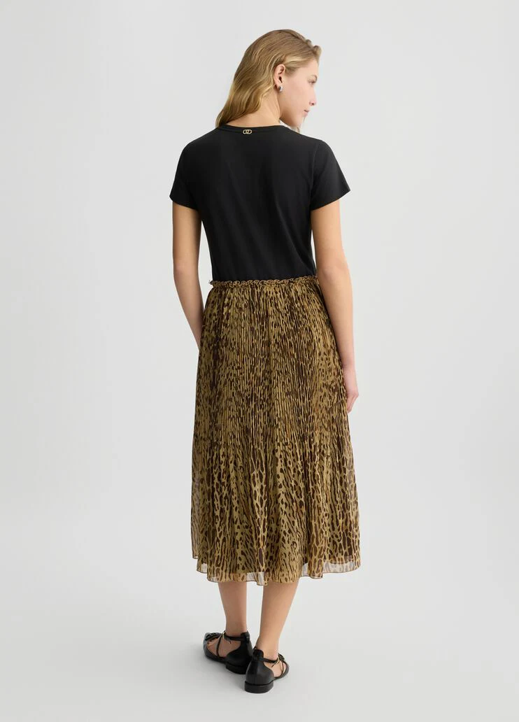 Dress with animal print