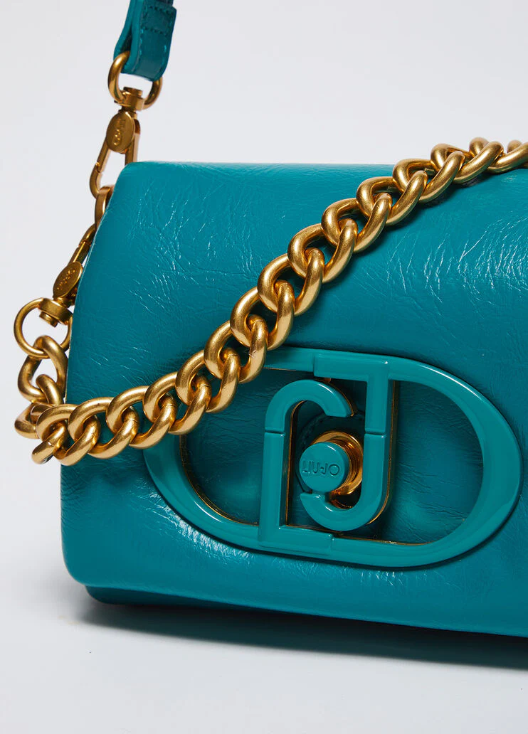 LaPuffy glossy shoulder bag