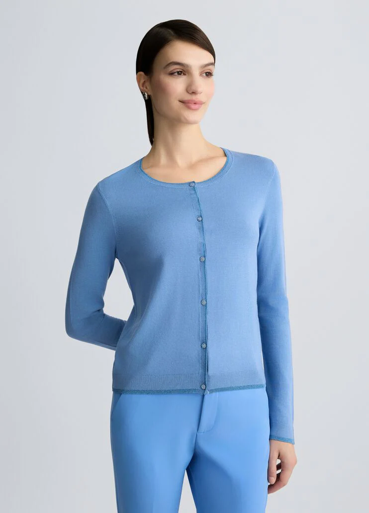 Cardigan with jewel buttons