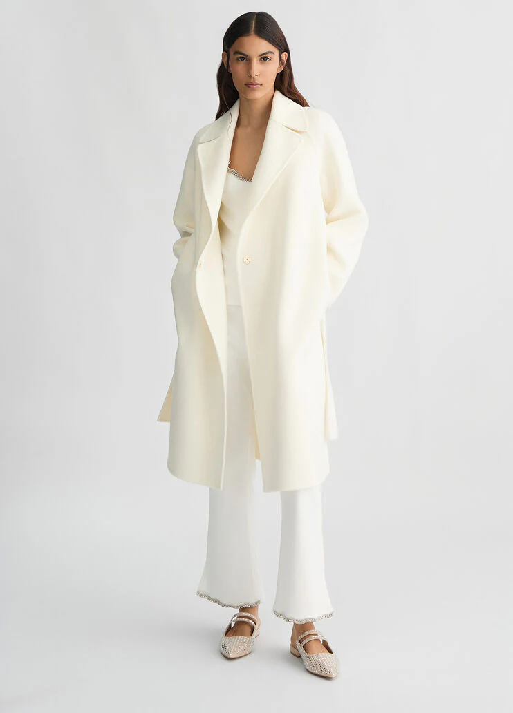 Wool-blend coat