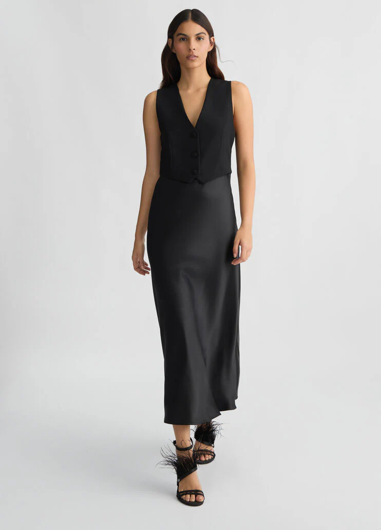 Long dress with waistcoat