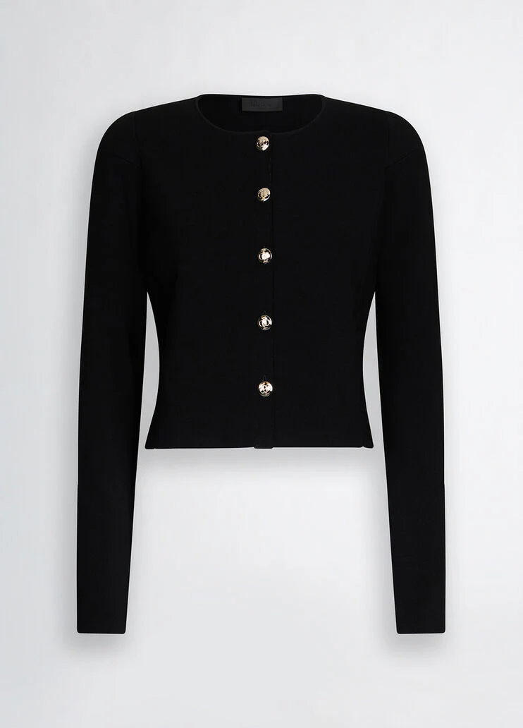 Black knit jacket