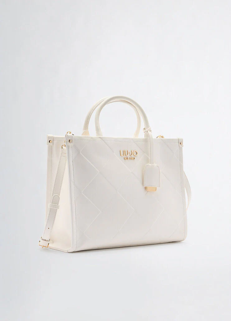 Diamond-design handbag