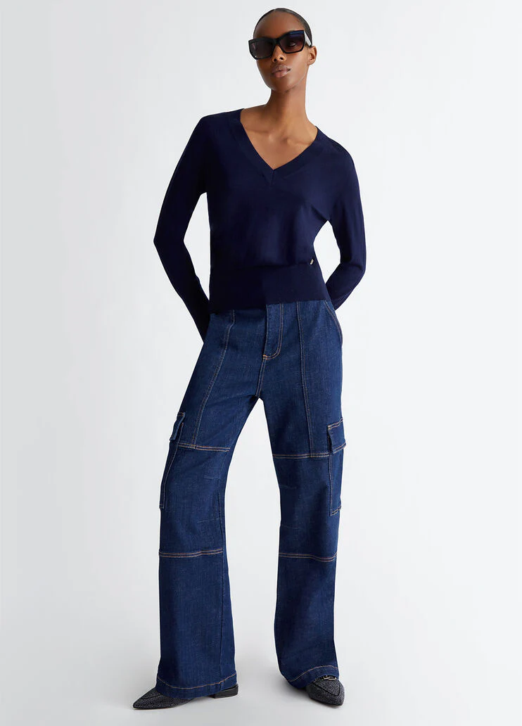 Cotton and cashmere sweater