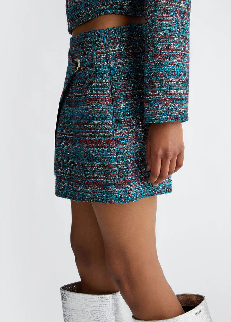 Bouclé suit shorts