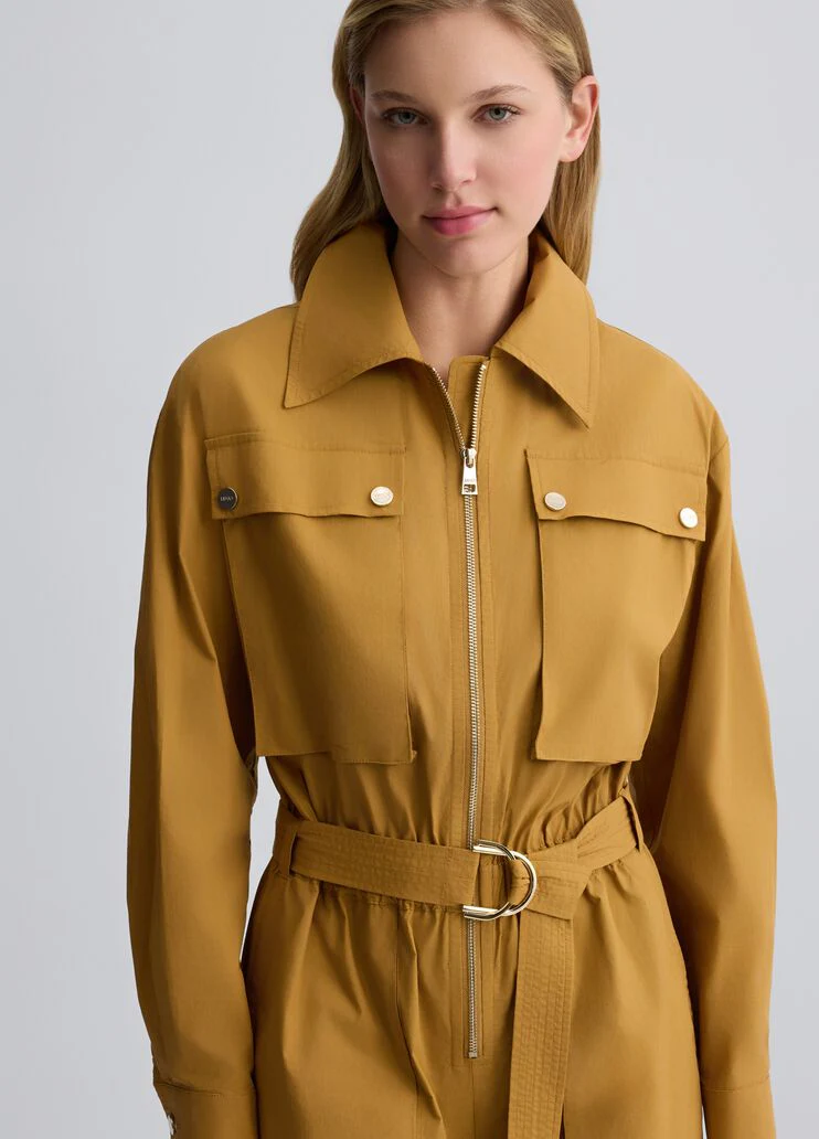 Mustard yellow worker jumpsuit