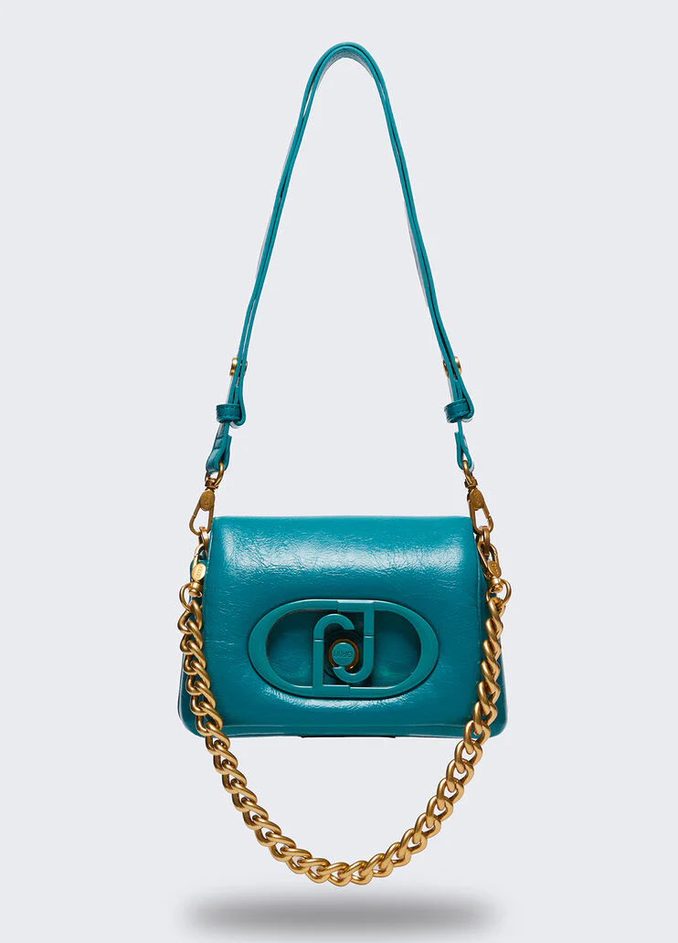 LaPuffy glossy shoulder bag