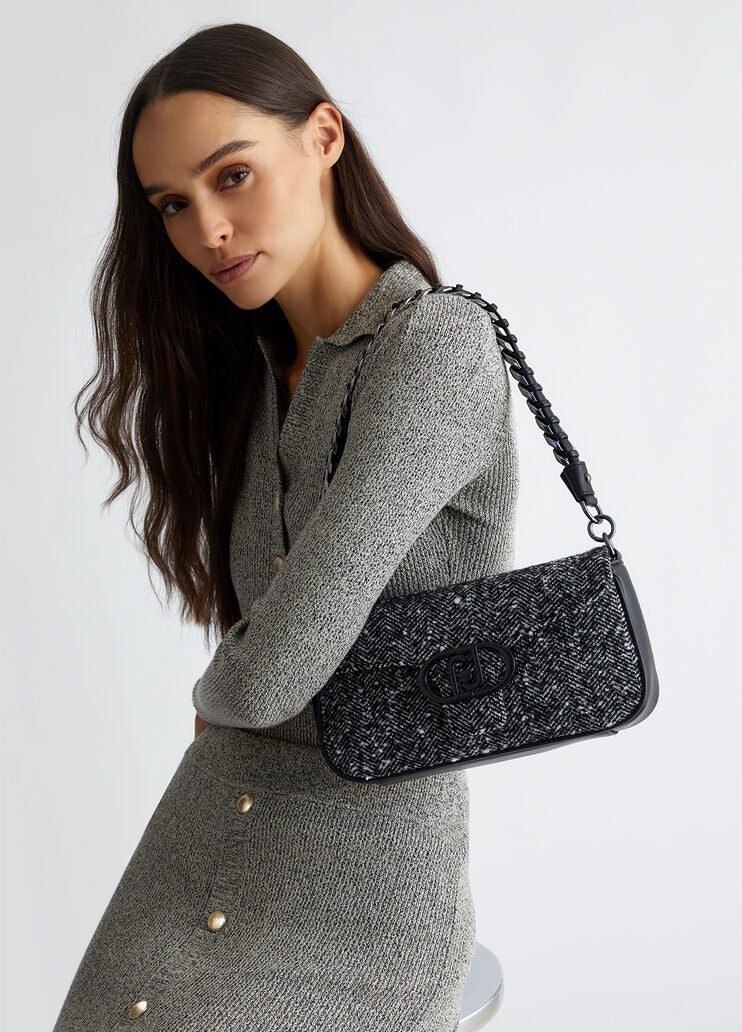 Chevron shoulder bag