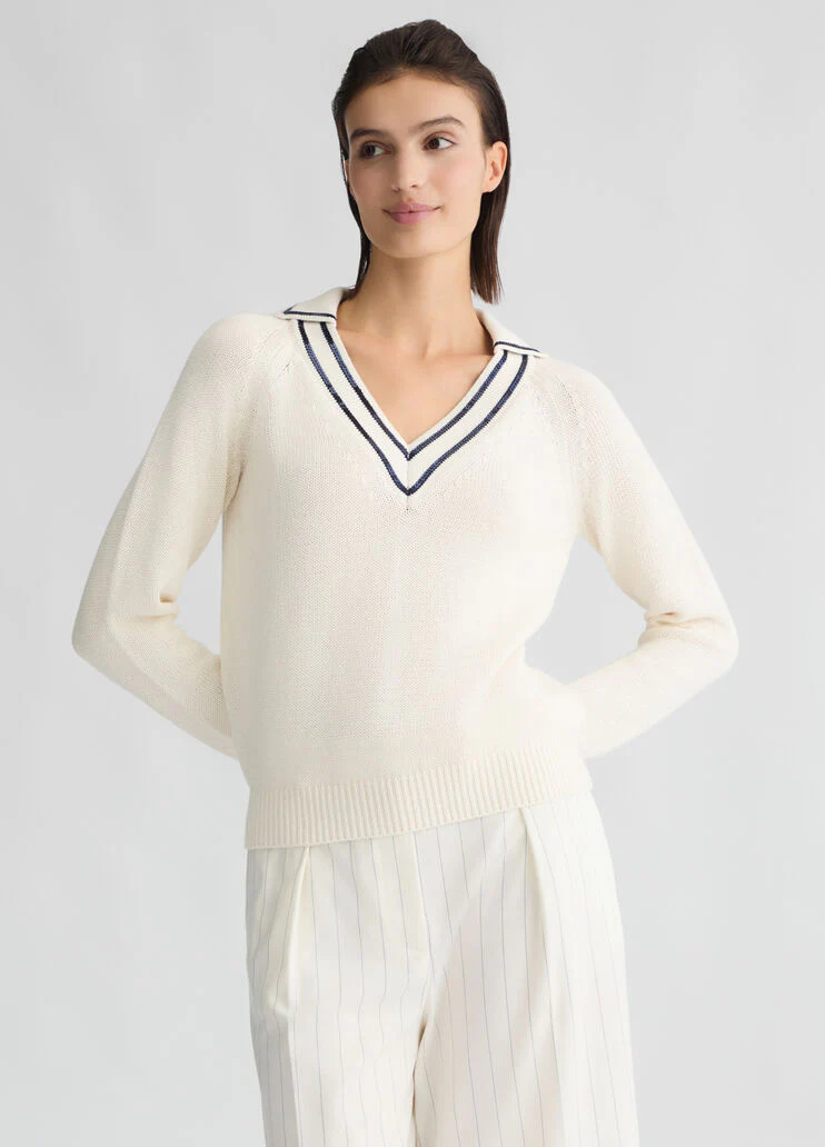 White pure cotton jumper