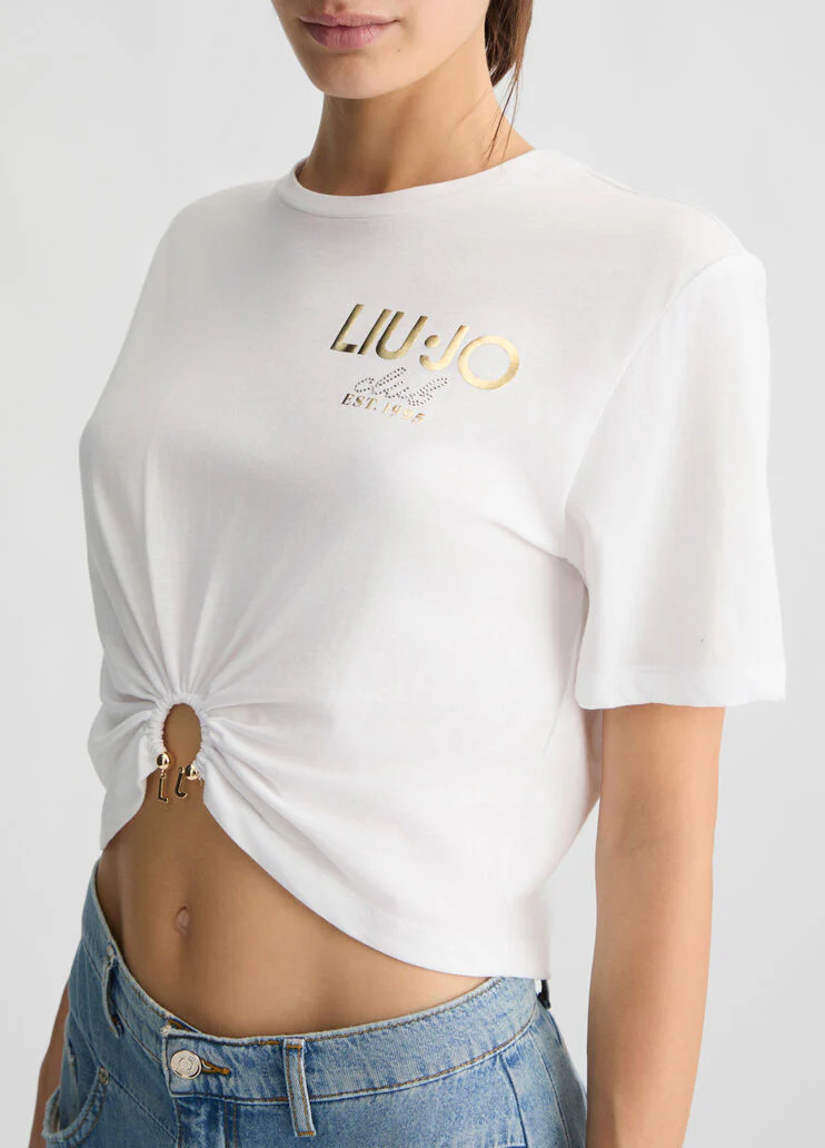 Cotton T-shirt with logo