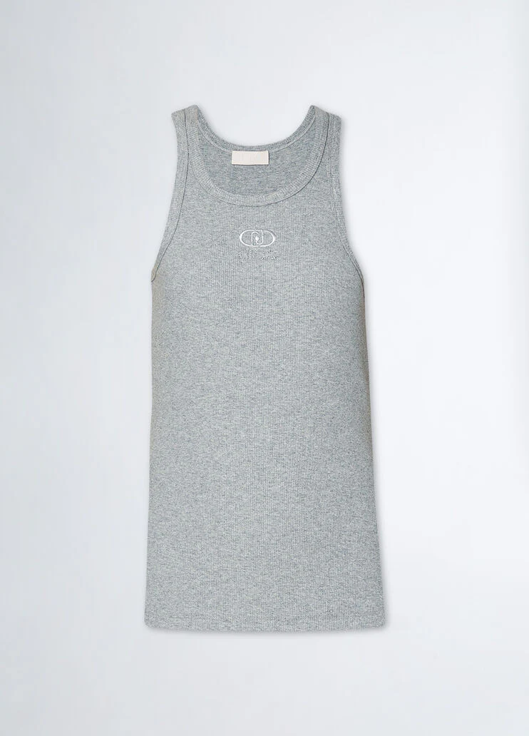 Ribbed top with logo