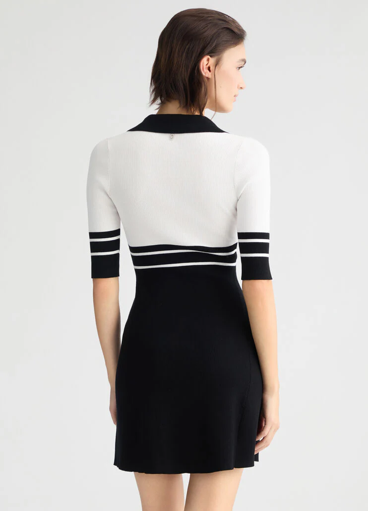 Striped knit dress