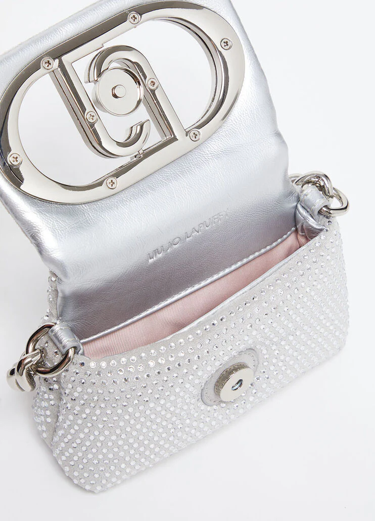Mini LaPuffy bag with rhinestones