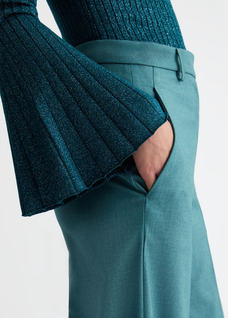 Straight-leg suit trousers