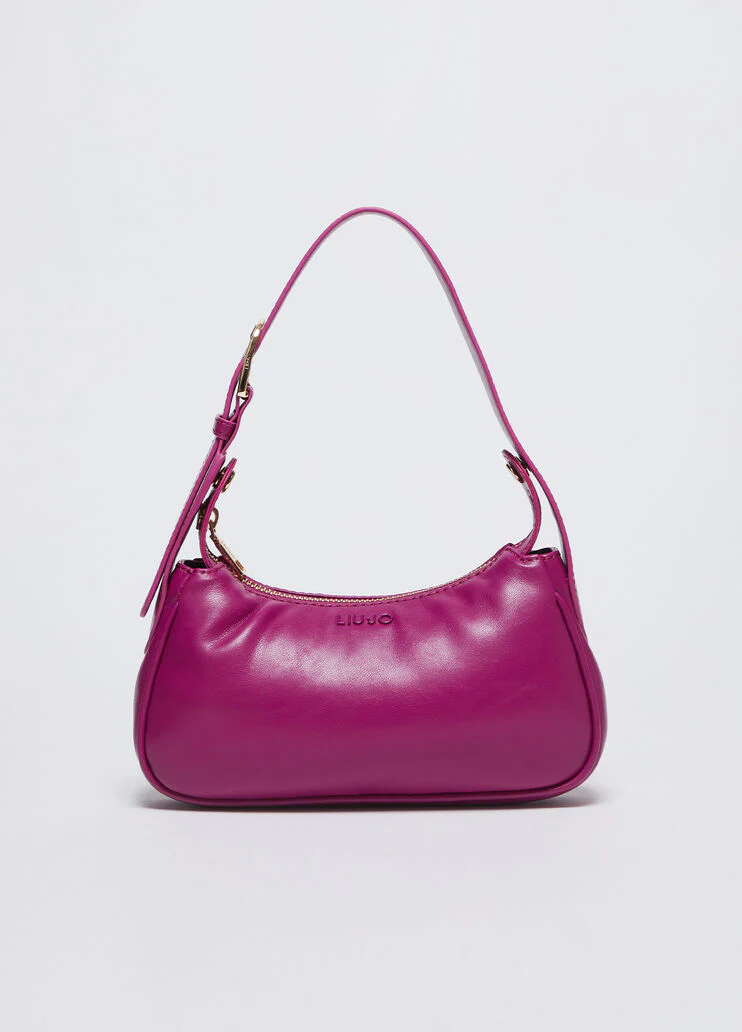Solid-colour shoulder bag