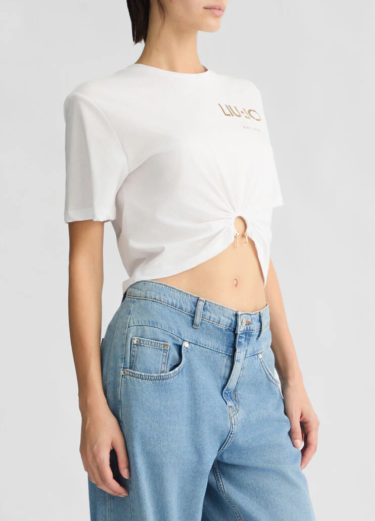 Cotton T-shirt with logo