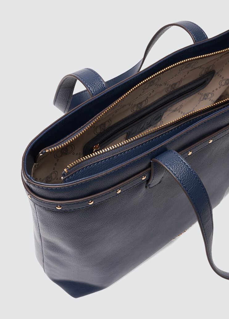 Dark blue shopping bag