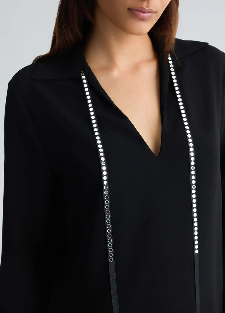 Dress with gemstones