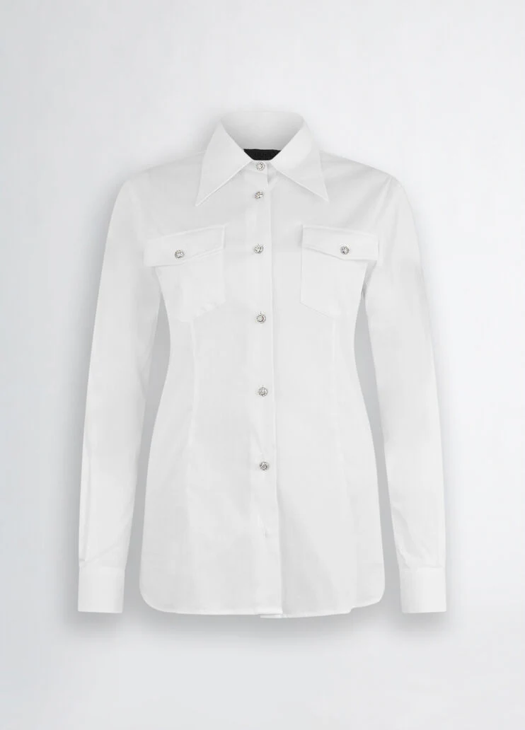 White shirt with buttons
