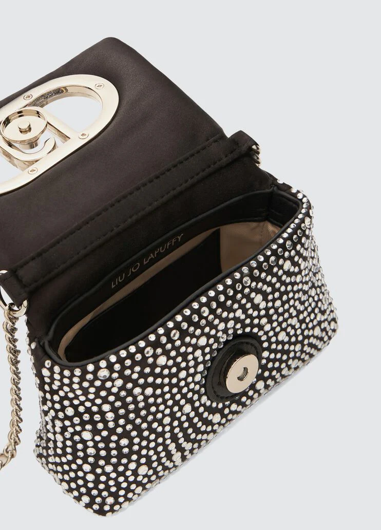 Mini LaPuffy bag with rhinestones