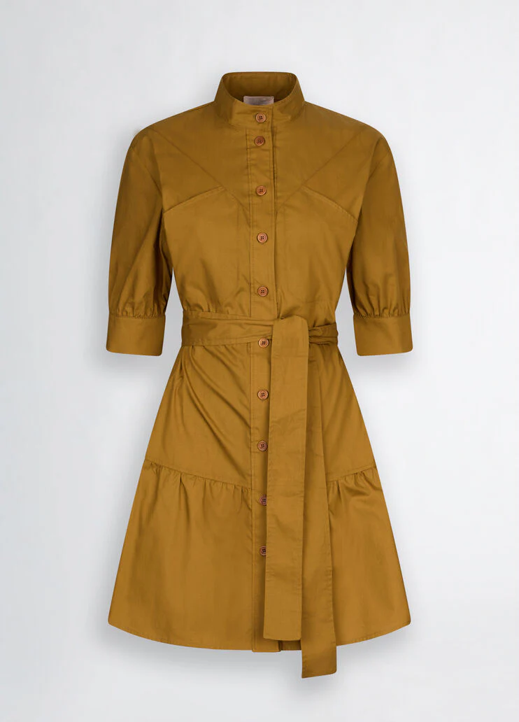 Poplin shirt dress