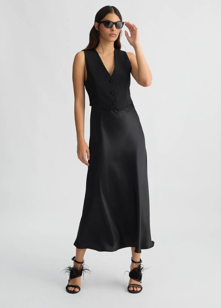 Long dress with waistcoat