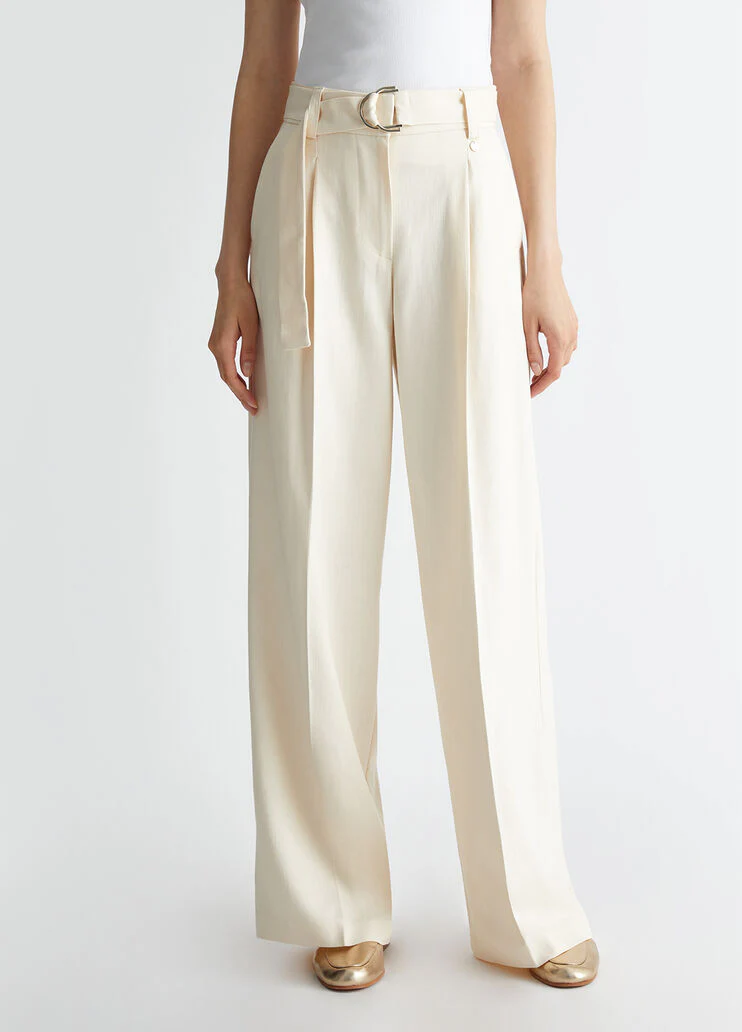 Ivory coloured palazzo trousers