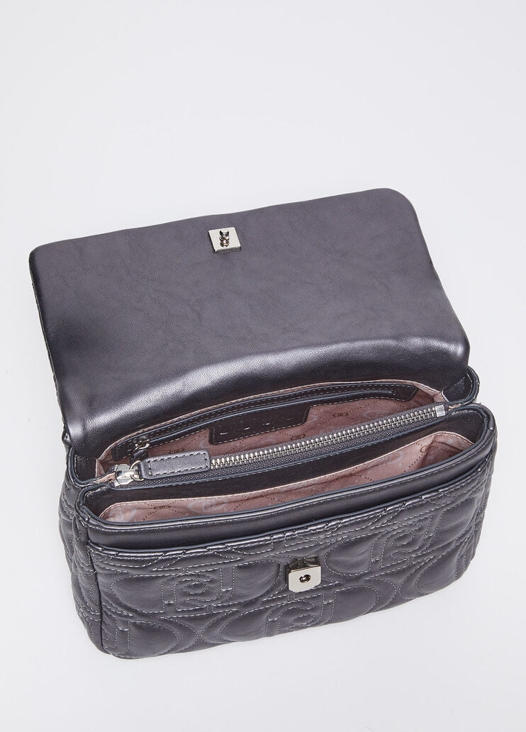 Quilted crossbody bag with logo