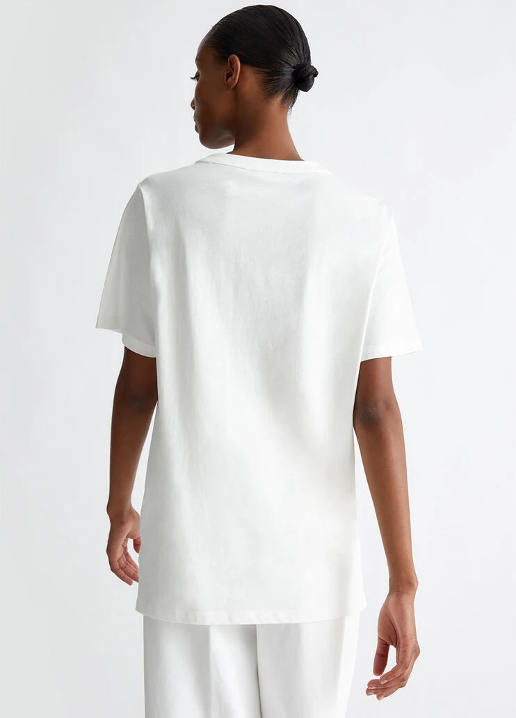 T-shirt with logo and gemstones