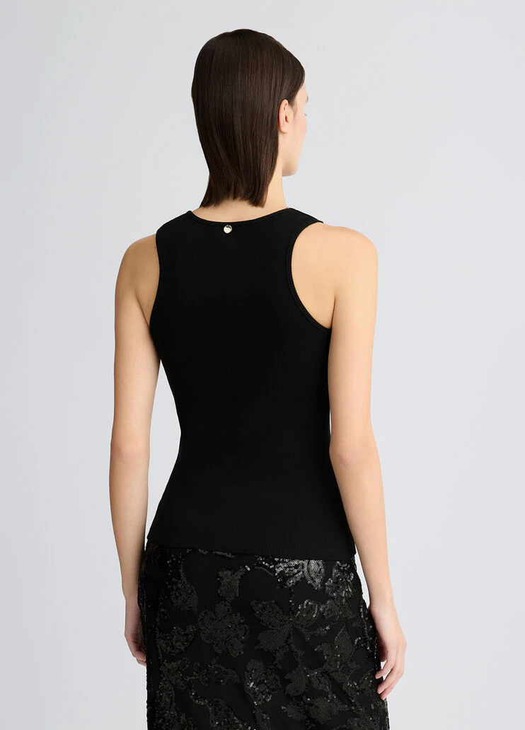 Black top with rhinestones