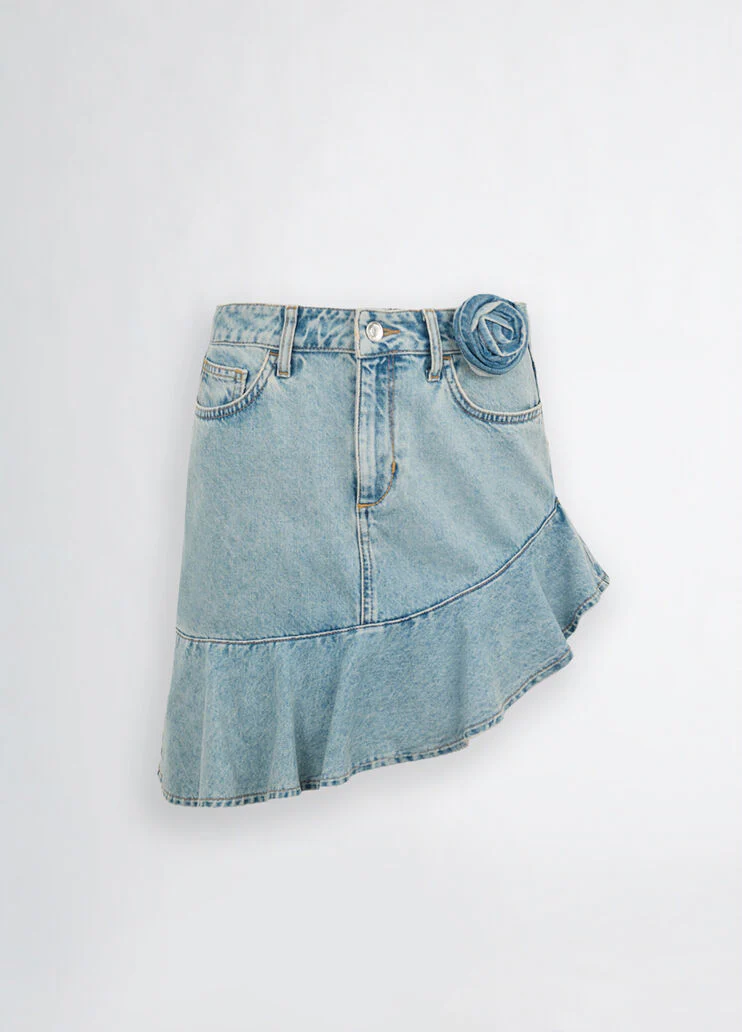 Denim miniskirt