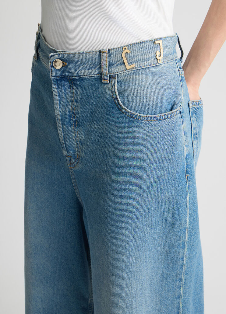 Denim Bermuda shorts
