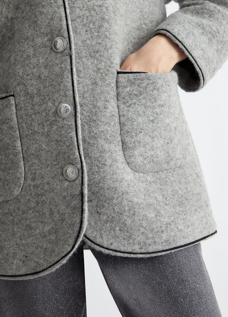 Wool blend jacket