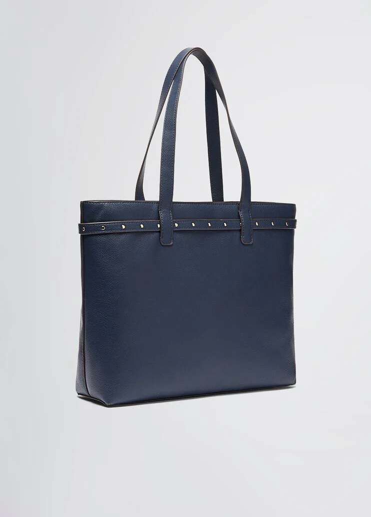 Dark blue shopping bag