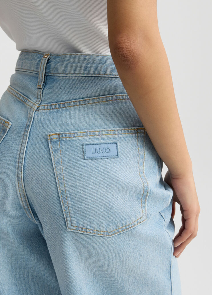 Denim Bermuda shorts