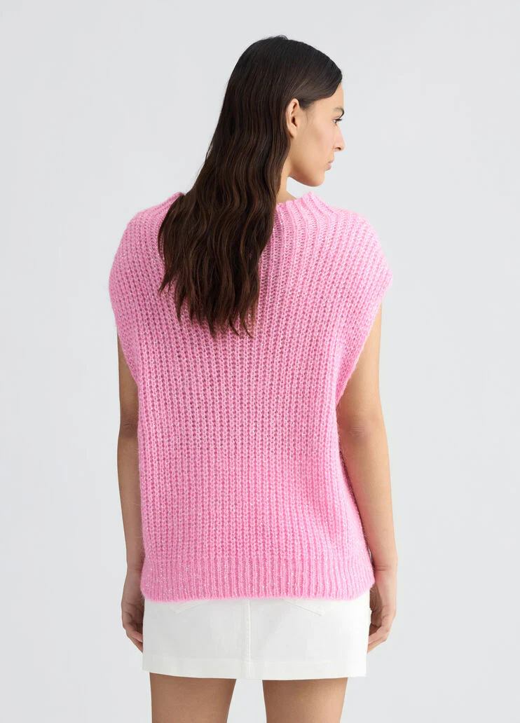 Mohair vest with sequins