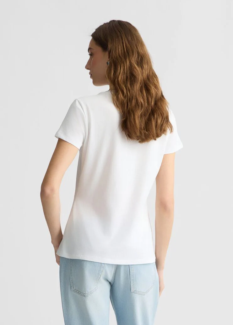 Cotton T-shirt with print