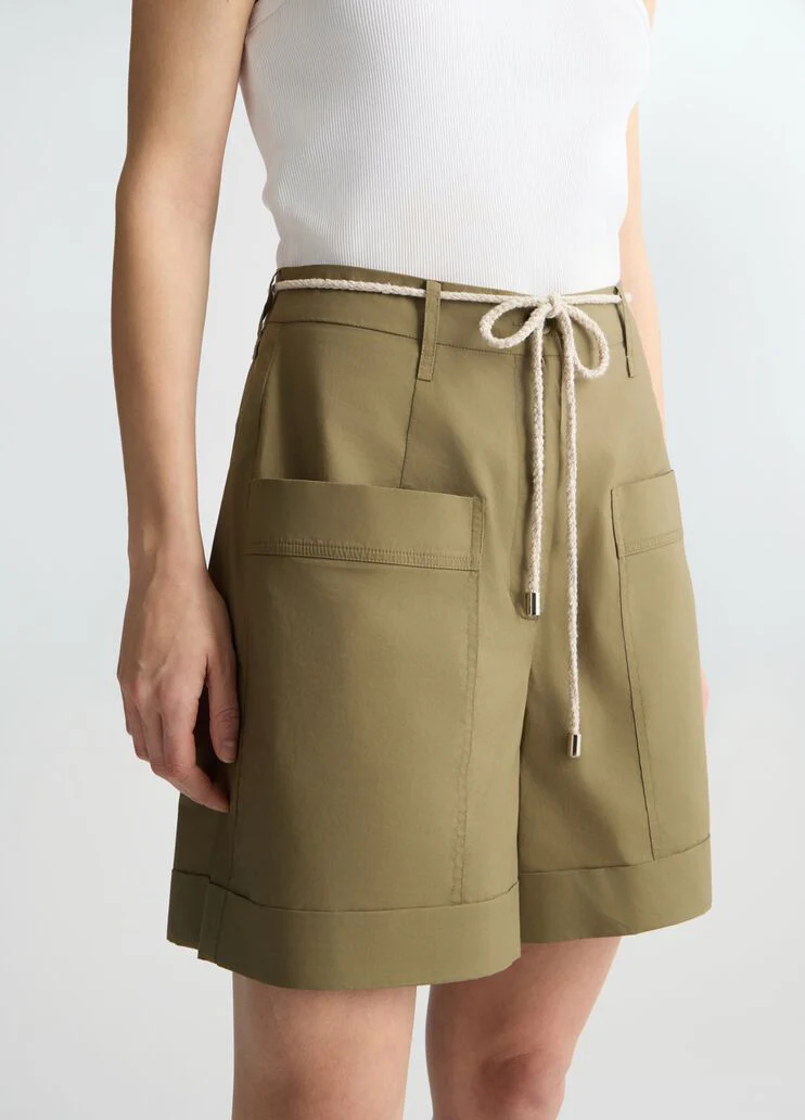 Poplin shorts