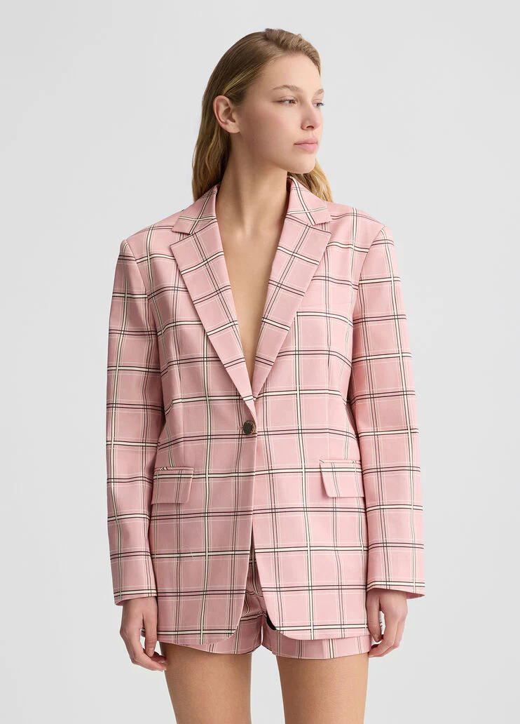 Chequered blazer