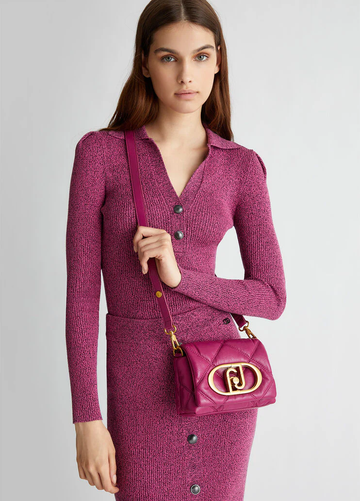 Small matelassé LaPuffy bag