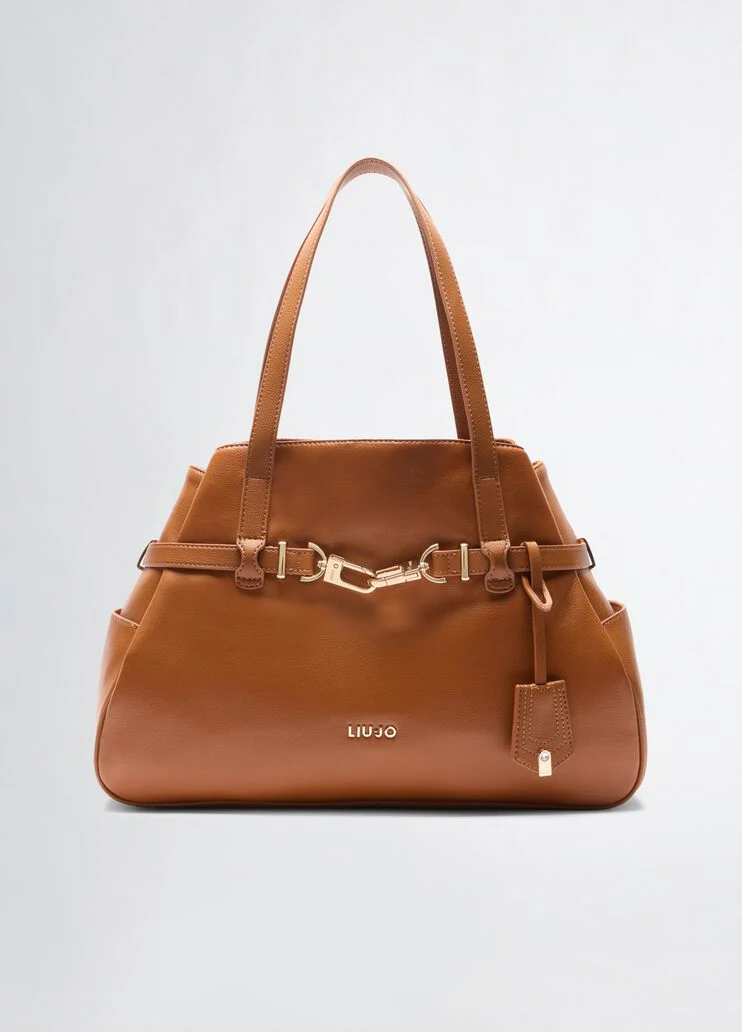 Brown tote bag