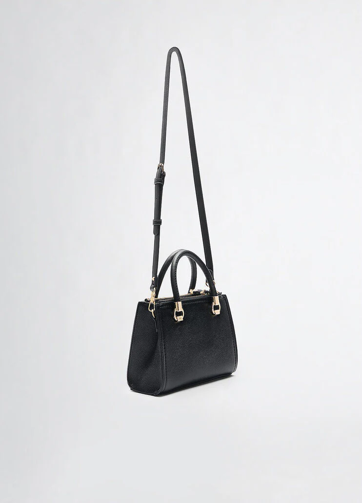 Handbag with matching clutch