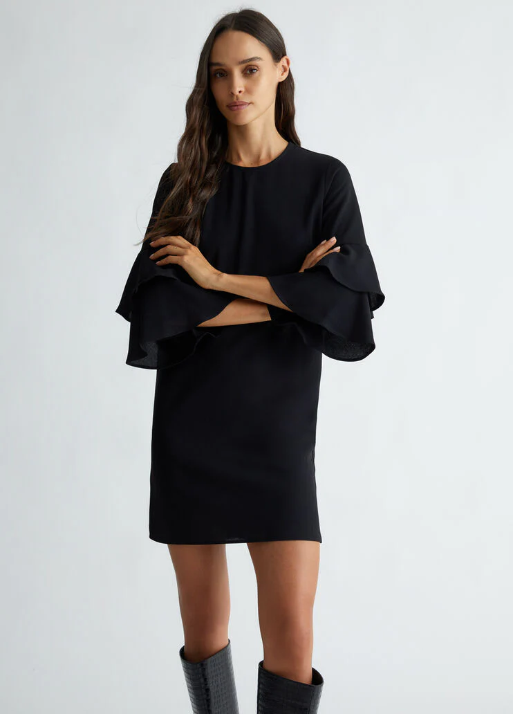 Stretch crepe dress