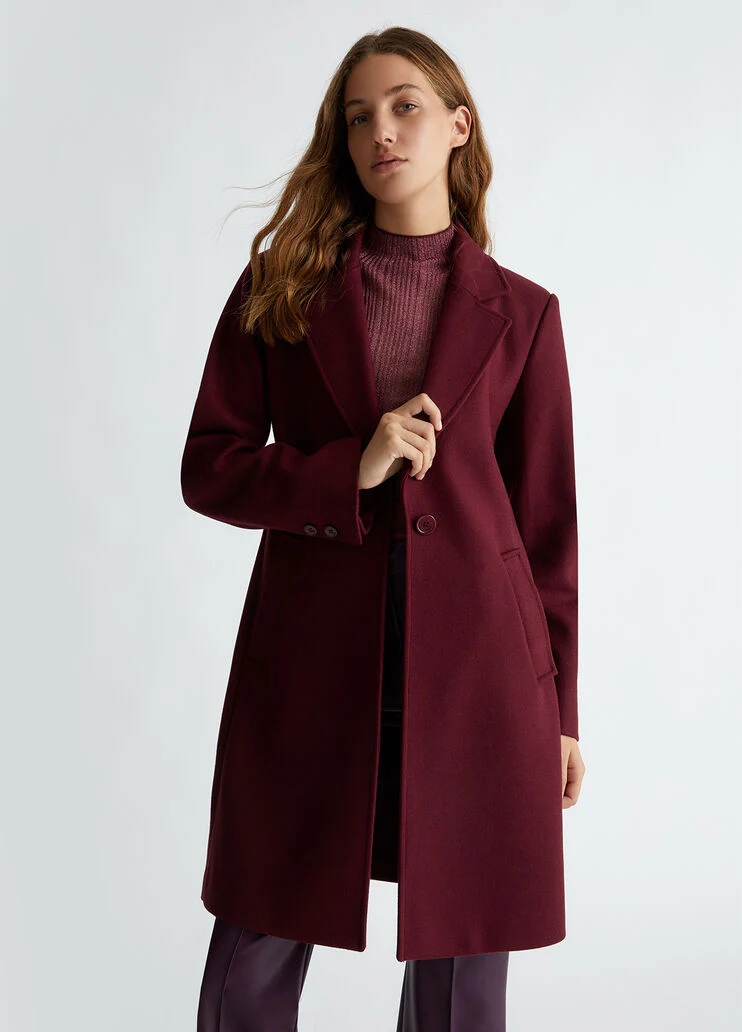 Wool blend coat